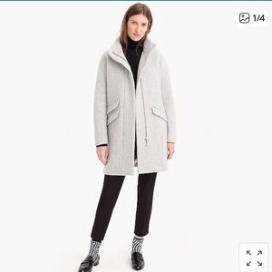 J Crew Cocoon Coat Grey